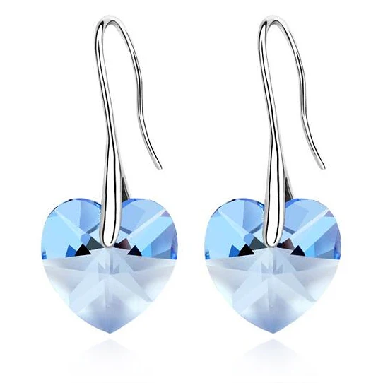 Fashion Crystals From Swarovski Heart Pendant Eardrop Earrings for Women Mother'S Day Gift Bijouterie Jewelry
Fashion Crystals From Swarovski Heart Pendant Eardrop Earrings for Women Mother'S Day Gift Bijouterie Jewelry
