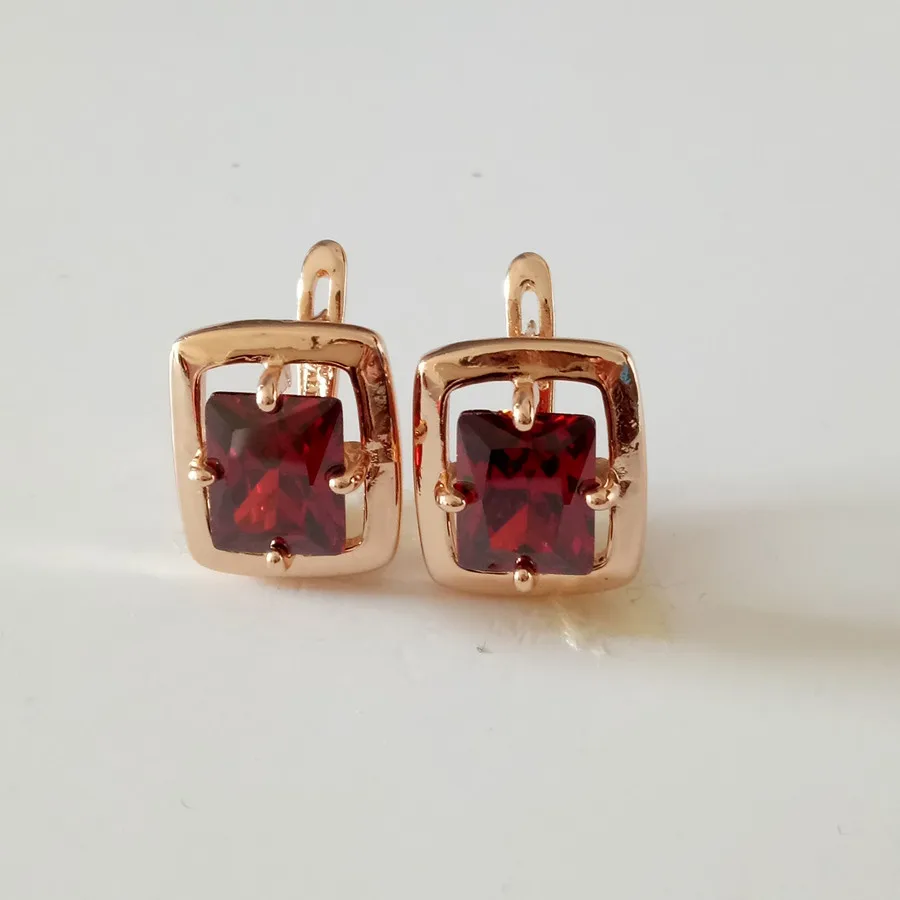 Trendy Rose Gold Color Jewelry Women Brinco New Square Blue Zircon Earring Women Fashion Gold Color Drop Earrings
Trendy Rose Gold Color Jewelry Women Brinco New Square Blue Zircon Earring Women Fashion Gold Color Drop Earrings