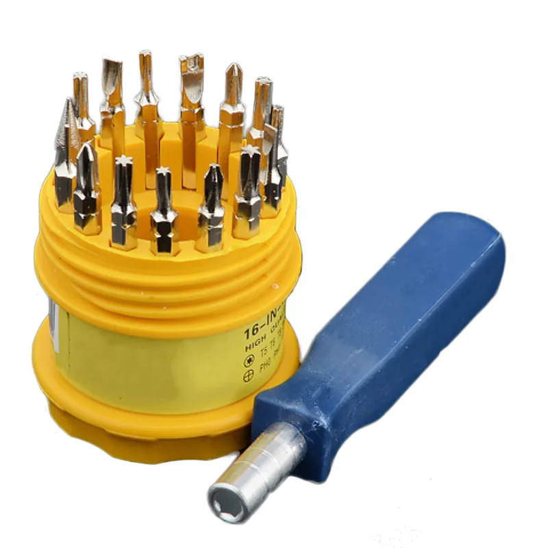 16 in 1 Tower Model Screwdriver Set Torx Screwdriver Bits for Cell Phone Watch Laptop Screw Driver Hand Maintenance Tool HR
16 in 1 Tower Model Screwdriver Set Torx Screwdriver Bits for Cell Phone Watch Laptop Screw Driver Hand Maintenance Tool HR