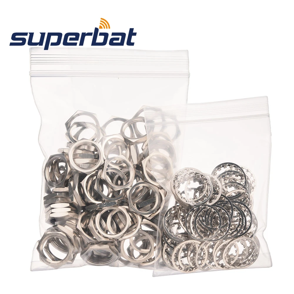 Superbat 100pcs N Jack Dedicated Antenna Seat Accessories N Screw Washer for N UHF Female Connector
Superbat 100pcs N Jack Dedicated Antenna Seat Accessories N Screw Washer for N UHF Female Connector