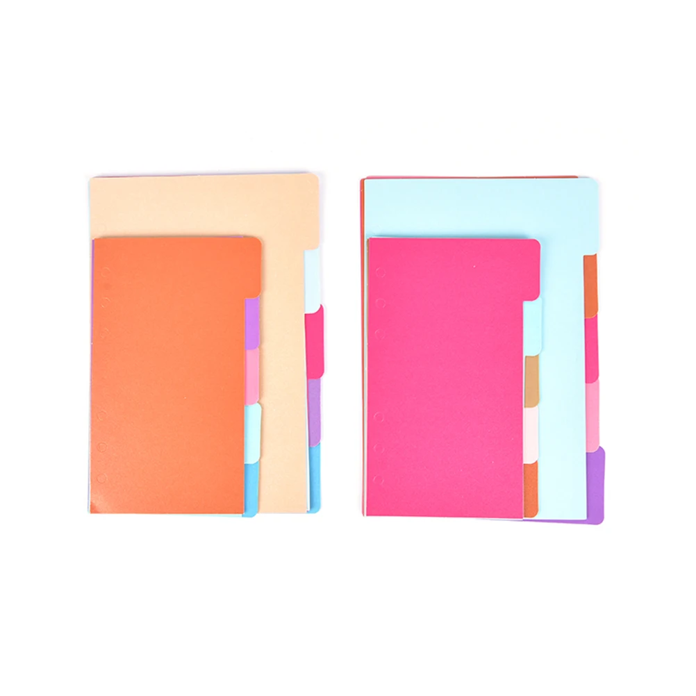 5 Sheets Folder Dividers Separator Inside Paper n28 Page Inner Core Matching A5 A6 Notebook | Канцтовары для офиса и дома