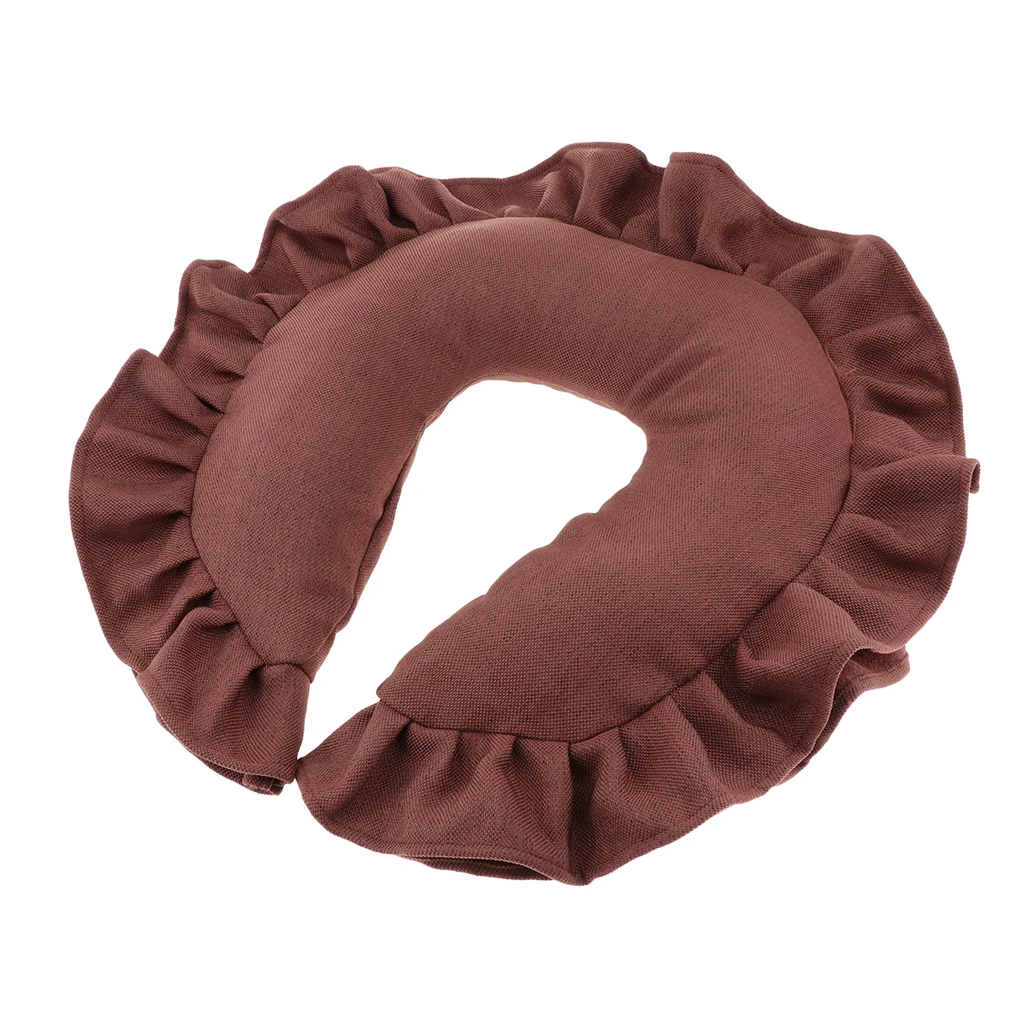 SPA Salon Massage Face Cradle Pillow Cushion, Massage Table Bed Face Cradle Pillow, Neck Head Cushion with Washable Cover SPA Salon Massage Face Cradle Pillow Cushion, Massage Table Bed Face Cradle Pillow, Neck Head Cushion with Washable Cover