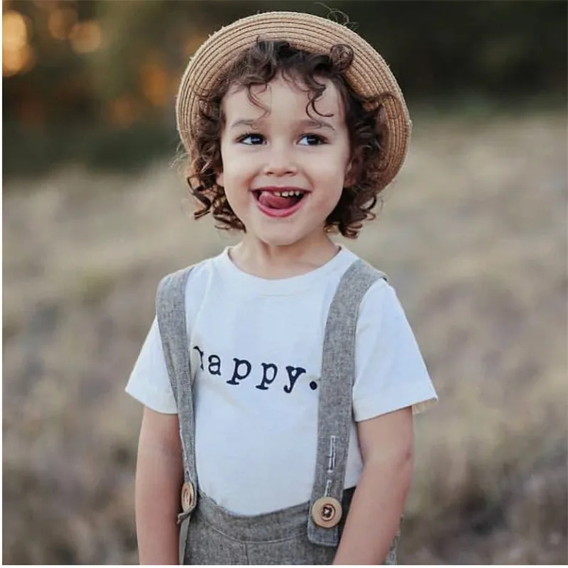 EnkeliBB белая футболка для маленьких мальчиков и девочек детская летняя одежда