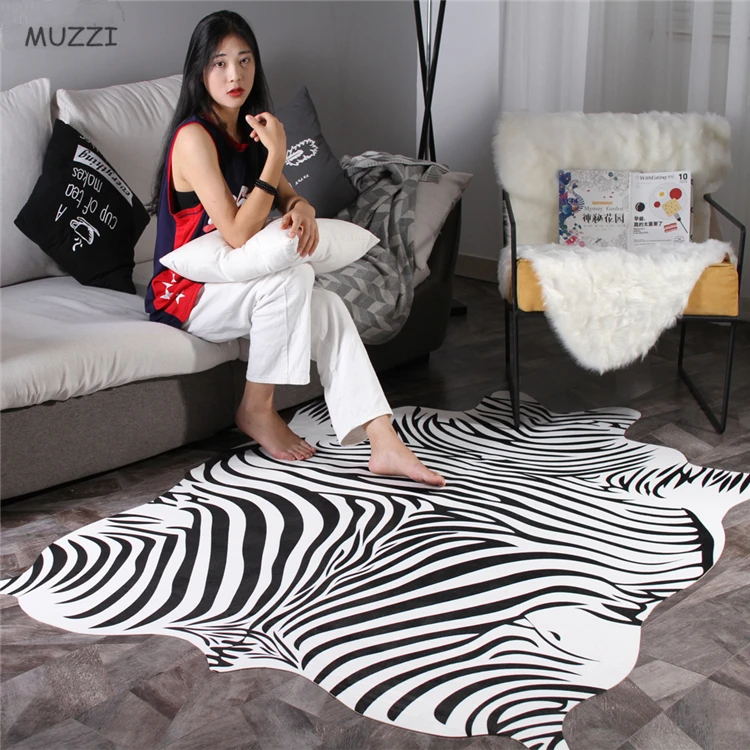 Imitation Animal Skin Carpet 140*160cm Non-slip Cow Zebra Striped Area Rugs and Carpets For Home Living Room Bedroom Floor Mat
Imitation Animal Skin Carpet 140*160cm Non-slip Cow Zebra Striped Area Rugs and Carpets For Home Living Room Bedroom Floor Mat
