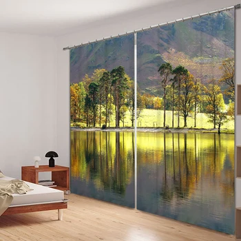 Forest lake 3D Painting Blackout Curtains Office Bedding Room Living Room Sunshade Window Curtain Bedding Set Custom-made Size
Forest lake 3D Painting Blackout Curtains Office Bedding Room Living Room Sunshade Window Curtain Bedding Set Custom-made Size