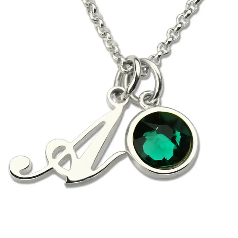 AILIN Personalized Initial Birthstone Necklace Monogrammed Custom Letter Jewelry Push Present Sterling Silver New Mom Necklace
AILIN Personalized Initial Birthstone Necklace Monogrammed Custom Letter Jewelry Push Present Sterling Silver New Mom Necklace