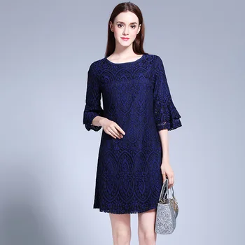 Summer 2019 Flare Sleeve Half Lace Large size Mini Dress Sexy Women O Neck Fashion Night Club Loose Party Dresses Wholesale
Summer 2019 Flare Sleeve Half Lace Large size Mini Dress Sexy Women O Neck Fashion Night Club Loose Party Dresses Wholesale