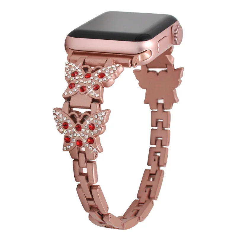 Rose Gold Butterfly Bracelet Watchband for Apple Watch 3/2/1 42mm/38mm iwatch strap metal Bracelet wrist belt Watch accessories
Rose Gold Butterfly Bracelet Watchband for Apple Watch 3/2/1 42mm/38mm iwatch strap metal Bracelet wrist belt Watch accessories