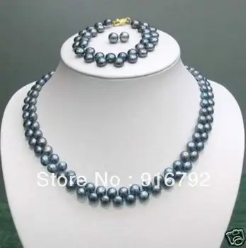 Wholesale free shipping >>>>>7-8MM Black Akoya Pearl Necklace Bracelet Earring AAA+
Wholesale free shipping >>>>>7-8MM Black Akoya Pearl Necklace Bracelet Earring AAA+