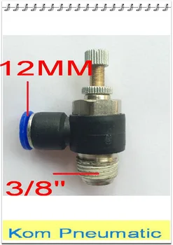 

50pcs/lot SL12-03 Pneumatic 12MM Tube Quick Push In 3/8" Air Fitting 12MM-3/8" Adjustable Flow Controller Coupling Throttle