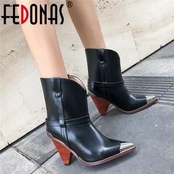 FEDONAS Women Brand Midcalf Boots Sexy Pointed Toe Autumn Winter Metal Toe Party Dancing Shoes Woman High Genuine Leather Boots
FEDONAS Women Brand Midcalf Boots Sexy Pointed Toe Autumn Winter Metal Toe Party Dancing Shoes Woman High Genuine Leather Boots