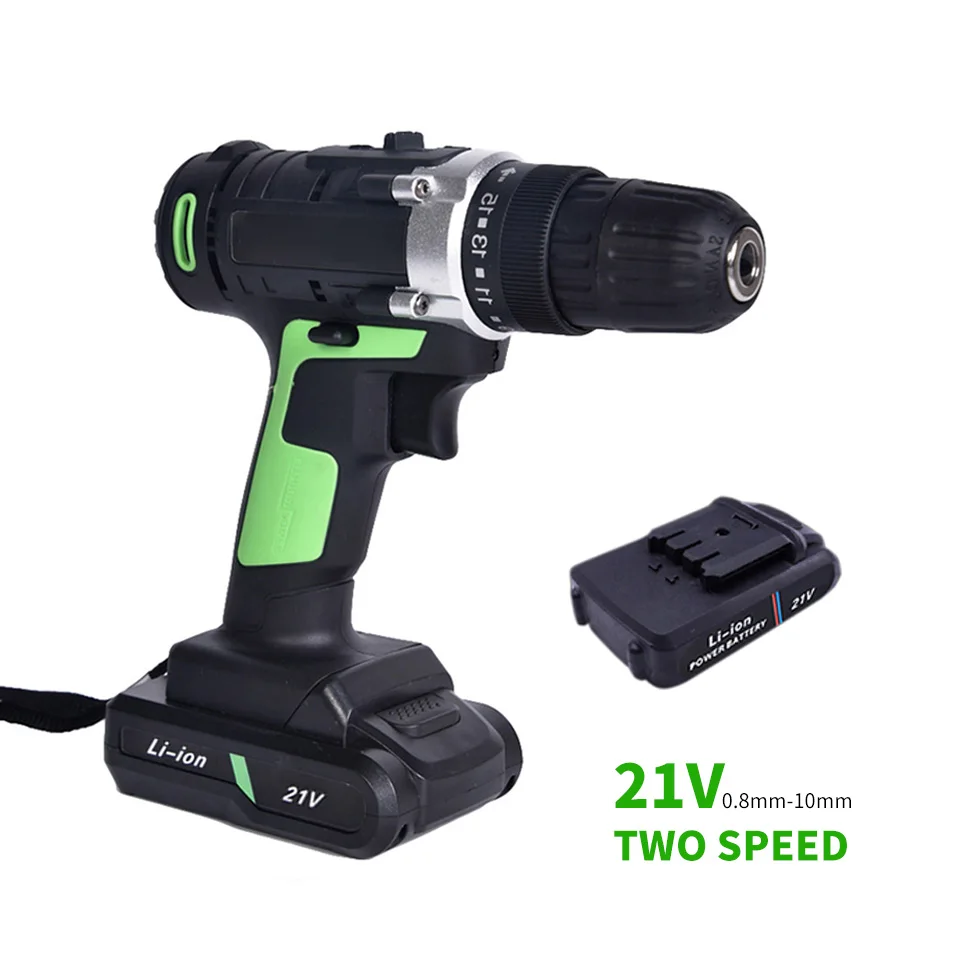 2-Speed Electric Cordless Drill 21V Rechargeable electric screwdriver Cordless Drill Lithium Battery Home DIY Tools Furadeira
2-Speed Electric Cordless Drill 21V Rechargeable electric screwdriver Cordless Drill Lithium Battery Home DIY Tools Furadeira