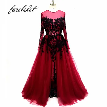 Burgundy Lace Evening Dresses 2020 New Long Sleeves Formal Party Gowns Robe De Soiree Long Prom Dresses Plus Size Abendkleider
Burgundy Lace Evening Dresses 2020 New Long Sleeves Formal Party Gowns Robe De Soiree Long Prom Dresses Plus Size Abendkleider