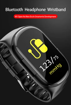 M1 Wireless Bluetooth Earphone With Heart Rate Monitor Stereo Earbud Headset Long Time Standby Sport Watch Wristband Men
M1 Wireless Bluetooth Earphone With Heart Rate Monitor Stereo Earbud Headset Long Time Standby Sport Watch Wristband Men