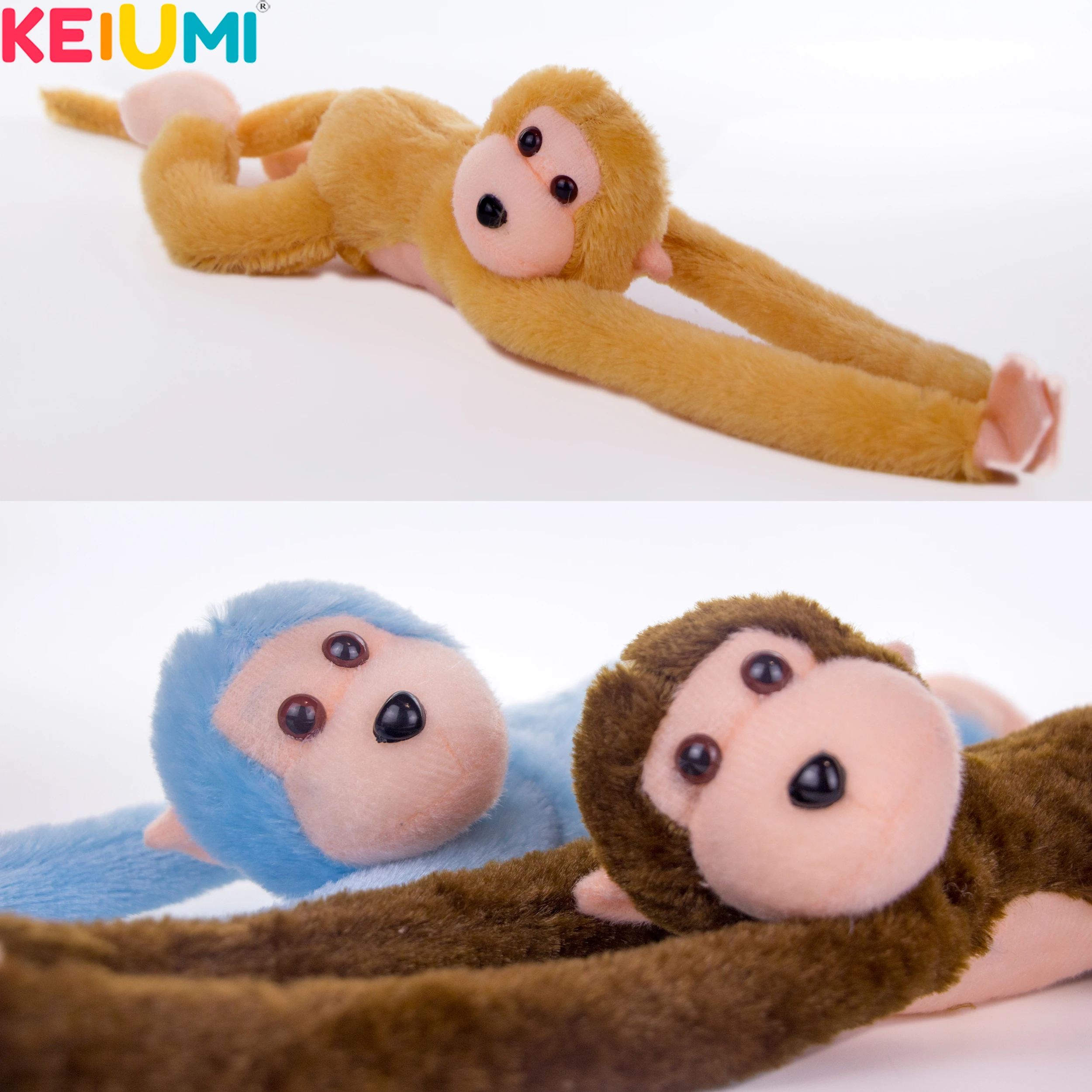 KEIUMI Three Colors 60CM Long Arm Tail Monkey Stuffed Doll Plush Toys Curtains Baby Sleeping Appease Animal Doll Birthday Gifts
KEIUMI Three Colors 60CM Long Arm Tail Monkey Stuffed Doll Plush Toys Curtains Baby Sleeping Appease Animal Doll Birthday Gifts