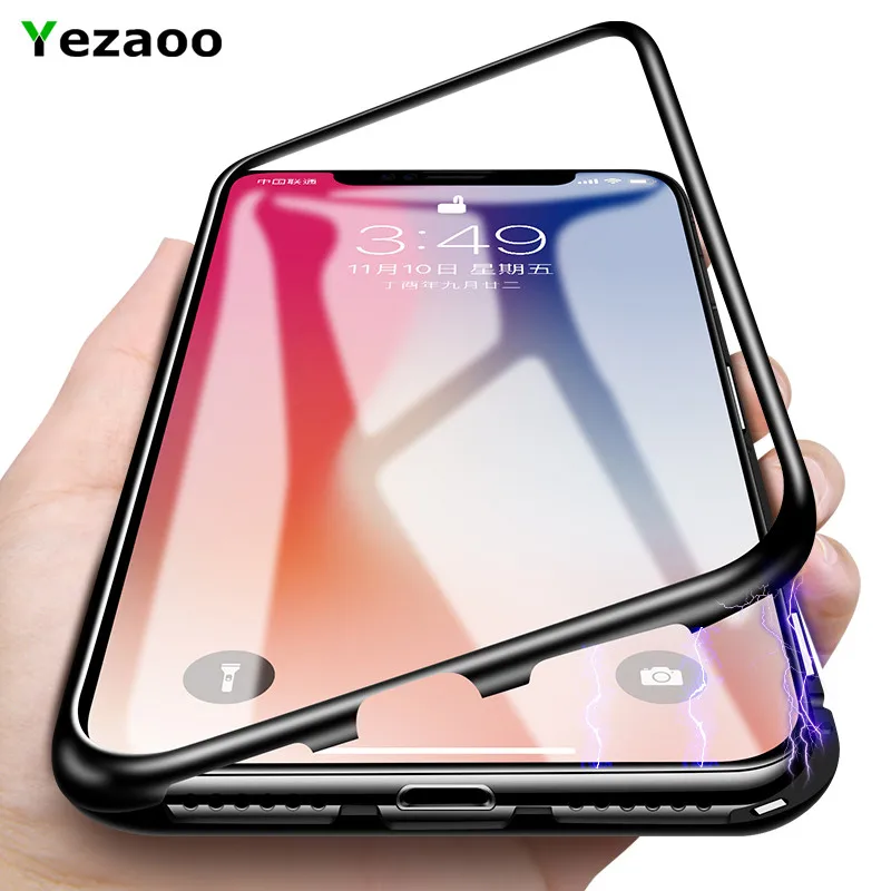 For iphone X case Yezaoo Luxury Magnetic Adsorption back Cover Tempered Glass Phone Coque For Apple iPhone 8 6 6S 7 plus case
For iphone X case Yezaoo Luxury Magnetic Adsorption back Cover Tempered Glass Phone Coque For Apple iPhone 8 6 6S 7 plus case