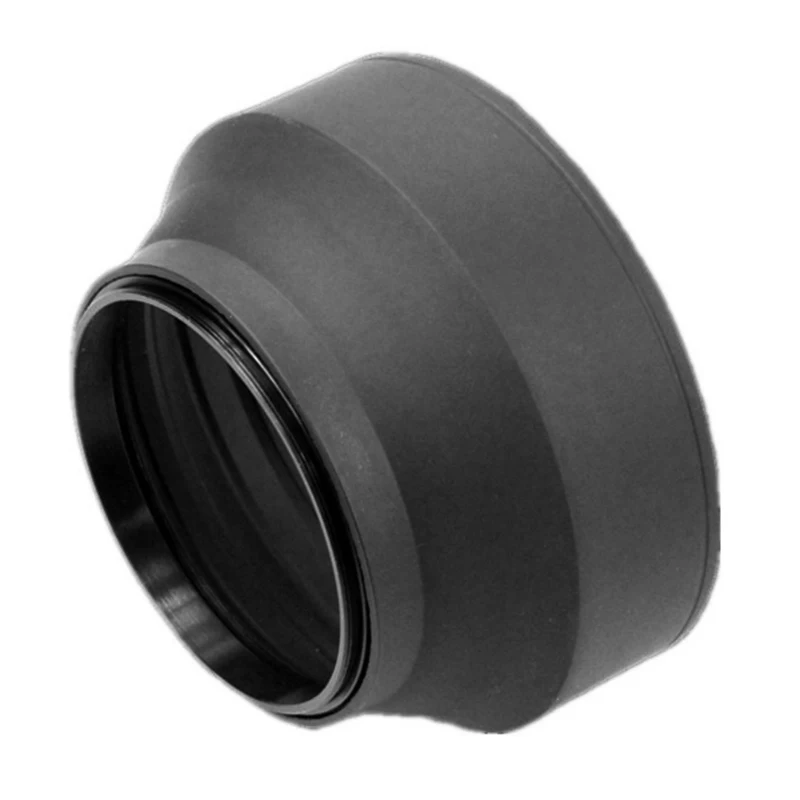 

Rubber Tele Wide-Angle Lens Hood Standard 49mm 52mm 58mm 55mm 62mm 67mm 72mm 77mm Telephoto + Lente Cap For Canon Nikon Sony Hot