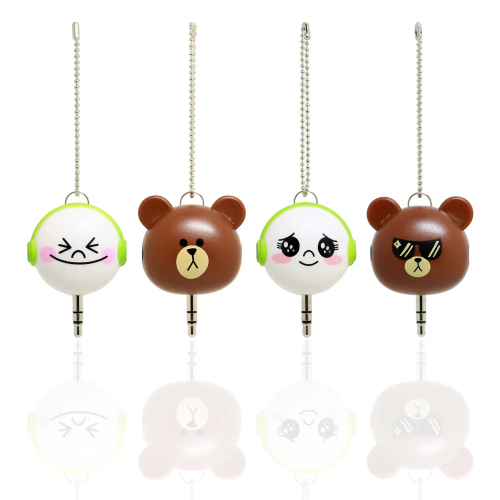 New Cartoon 3.5mm Double Jack Adapter to Headphone for Samsumg for iPhone MP3 Player Earphone Splitter Adapter
New Cartoon 3.5mm Double Jack Adapter to Headphone for Samsumg for iPhone MP3 Player Earphone Splitter Adapter