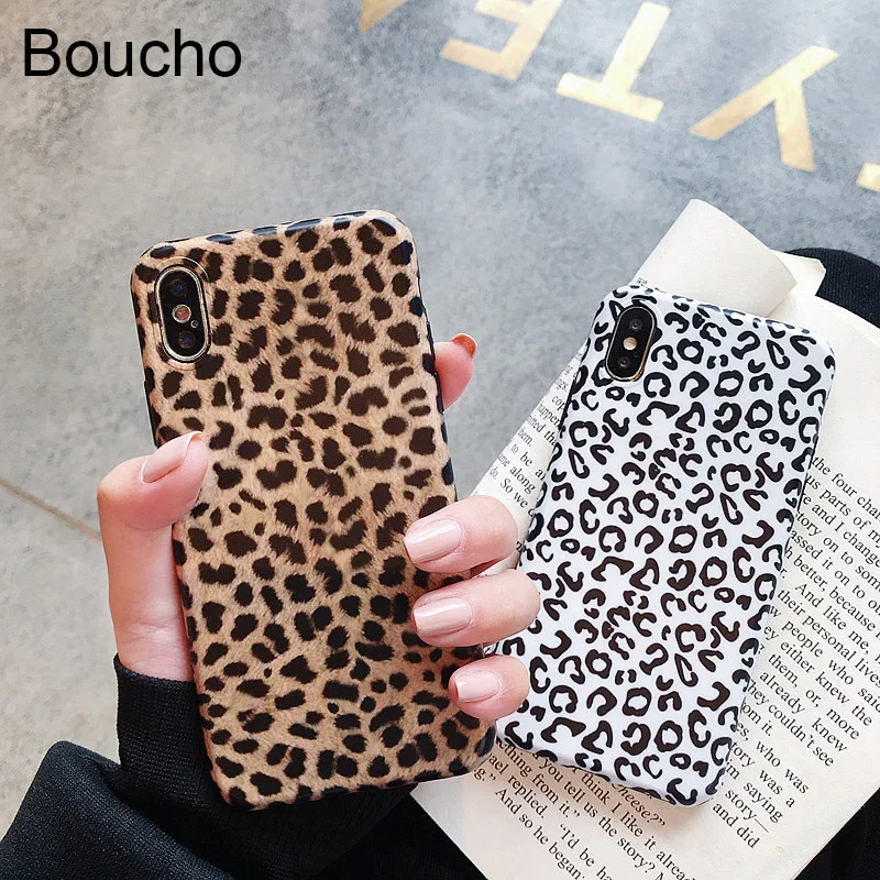 Boucho Leopard Print Pattern Phone Case For iphone XS MAX XR Fashion Soft Cases For iphone X 6 6s 7 8 Plus 8plus Back Cover capa
Boucho Leopard Print Pattern Phone Case For iphone XS MAX XR Fashion Soft Cases For iphone X 6 6s 7 8 Plus 8plus Back Cover capa