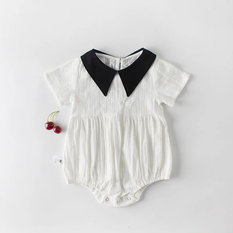 Nice Quality Newborn Clothes Pointed Collar Kids Baby Girls Romper Jumpsuit Hollowed-out Clothes Outfits Summer Baby Clothing
Nice Quality Newborn Clothes Pointed Collar Kids Baby Girls Romper Jumpsuit Hollowed-out Clothes Outfits Summer Baby Clothing