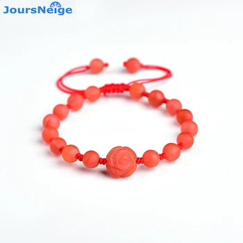 Wholesale South Red Natural Crystal Bracelets Manual Weaving Flower Beads Single Lap Bracelet Lucky for Women Fashion Jewelry
Wholesale South Red Natural Crystal Bracelets Manual Weaving Flower Beads Single Lap Bracelet Lucky for Women Fashion Jewelry