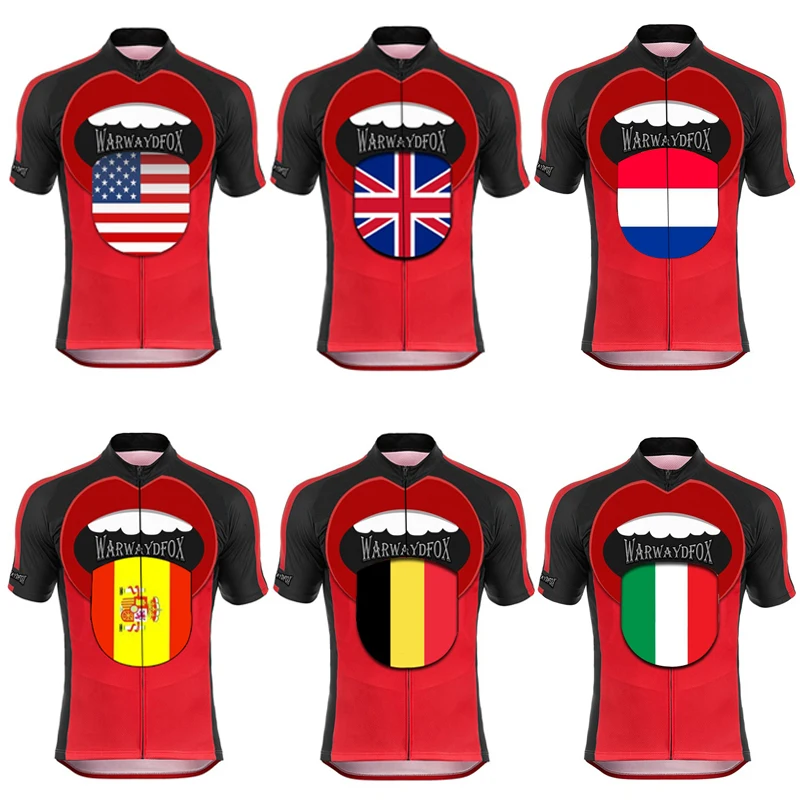 NEW Cycling Jersey Short Sleeve Spain Netherlands France canada & Belgium Flag Team Cycling Clothing Cycling Wear customizable
NEW Cycling Jersey Short Sleeve Spain Netherlands France canada & Belgium Flag Team Cycling Clothing Cycling Wear customizable