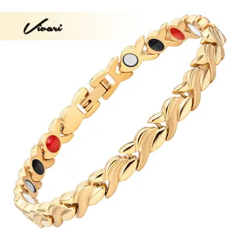 Vivari Luxury Bracelet For Women 4in1 Magnets Negative Ions Germanium Far Infarred Stainless Steel Shine Jewelry Wristband Charm
Vivari Luxury Bracelet For Women 4in1 Magnets Negative Ions Germanium Far Infarred Stainless Steel Shine Jewelry Wristband Charm
