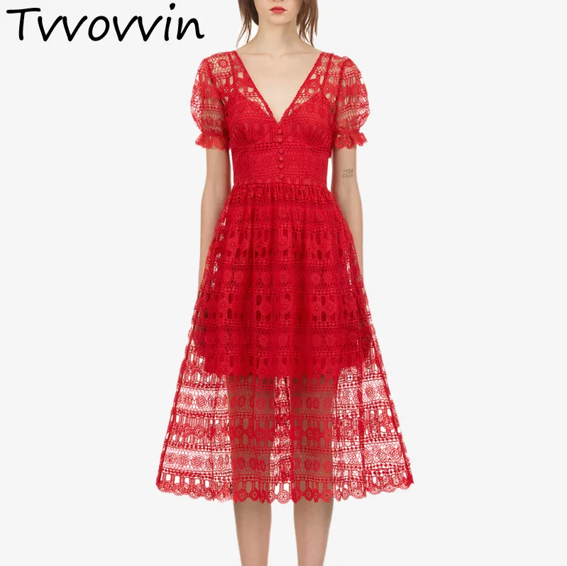 2019 New Summer Red Empire Waist A-Line Hollow Out Dress Short Sleeve Lace Mesh Loose Casual Womens Big V Neck Dresses AS350
2019 New Summer Red Empire Waist A-Line Hollow Out Dress Short Sleeve Lace Mesh Loose Casual Womens Big V Neck Dresses AS350