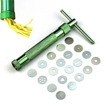 High-quality Stainless Steel Sugar Paste Extruder Craft Gun with 20 Tips Fondant Cake/ Sculpture Polymer Clay Decoration Tools
High-quality Stainless Steel Sugar Paste Extruder Craft Gun with 20 Tips Fondant Cake/ Sculpture Polymer Clay Decoration Tools