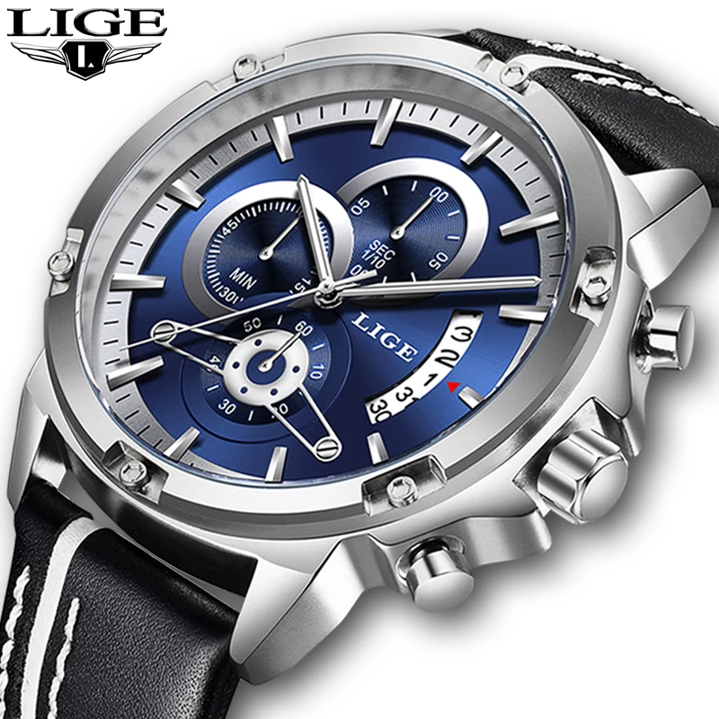 LIGE Mens Watches Top Brand Luxury Military Sport Watch Men Leather Waterproof Wristwatch Quartz Clock Orologio Uomo+10 Coupon
LIGE Mens Watches Top Brand Luxury Military Sport Watch Men Leather Waterproof Wristwatch Quartz Clock Orologio Uomo+10 Coupon