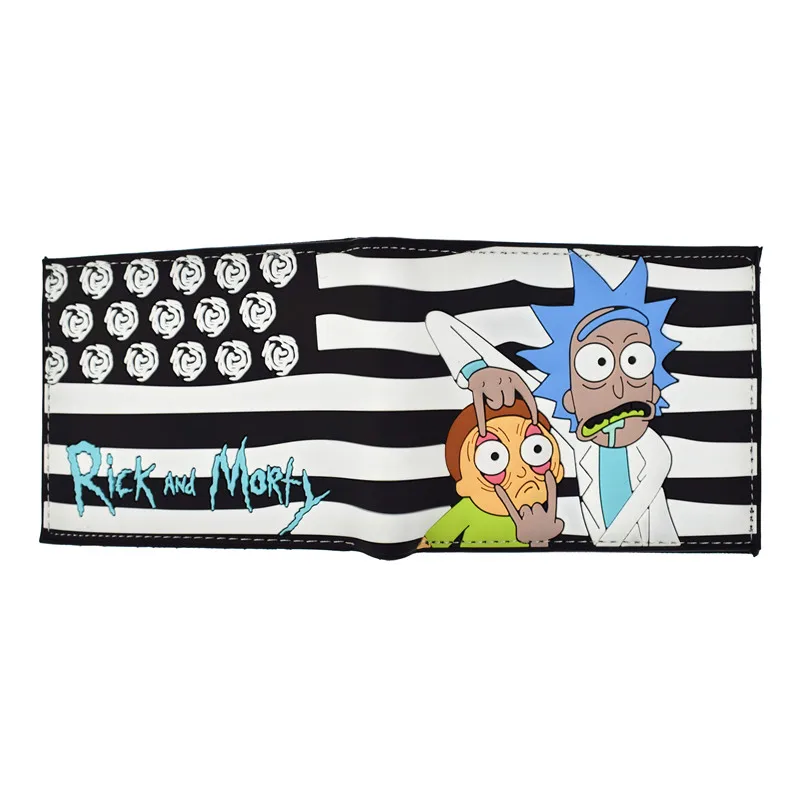 New Arrival PVC Short Wallet Anime Rick and Morty