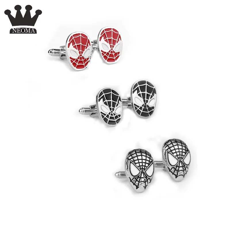 Spider-Man Mask Cufflinks Marvel Comics Avengers Cufflinks Cuff For Shirts For Men Boys Best gifts Jewelry
Spider-Man Mask Cufflinks Marvel Comics Avengers Cufflinks Cuff For Shirts For Men Boys Best gifts Jewelry
