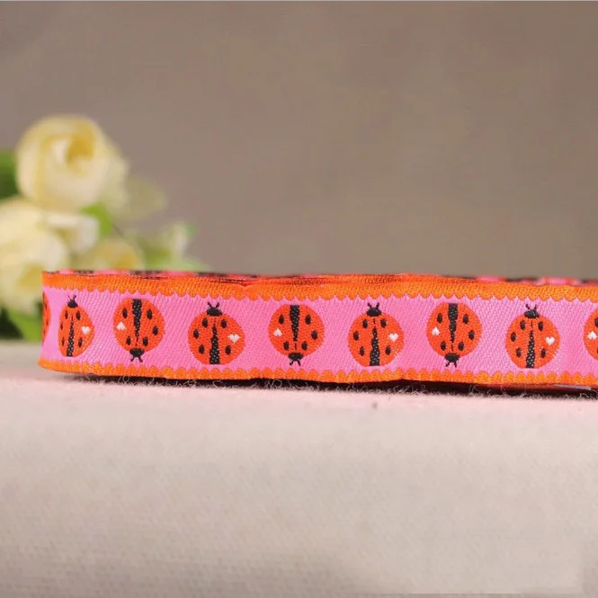 Insect series 5/8"16mm 10 Yard/20 Yard 100% Polyester Woven Jacquard Ribbon For DIY Accessories Headwear Or Dog Collar
Insect series 5/8"16mm 10 Yard/20 Yard 100% Polyester Woven Jacquard Ribbon For DIY Accessories Headwear Or Dog Collar