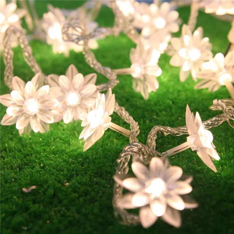 8M 50LED Lotus Flower Blossom Garland Christmas String Lights Battery Operated Fairy Light for Wedding Party Outdoor Decoration
8M 50LED Lotus Flower Blossom Garland Christmas String Lights Battery Operated Fairy Light for Wedding Party Outdoor Decoration