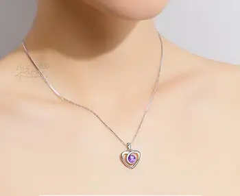 Natural Crystal Necklace Female Clavicle Chain Pendant Valentine's Day Gift Girlfriend 
Natural Crystal Necklace Female Clavicle Chain Pendant Valentine's Day Gift Girlfriend