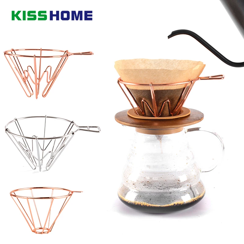 V60 Metal 1-4 Cups Coffee Filter Holder Copper Brew Drip Coffee Filters Accessories Reusable Funnel Mesh Filter Basket Tools
V60 Metal 1-4 Cups Coffee Filter Holder Copper Brew Drip Coffee Filters Accessories Reusable Funnel Mesh Filter Basket Tools