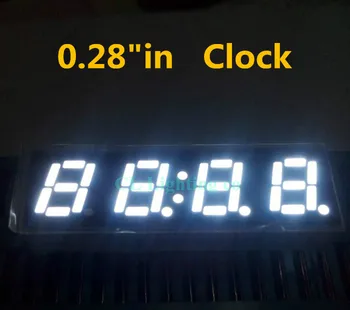 WHITE 7 Segment Clock Digital Display 4 Bit Common cathode 0.28" 0.28in Digital Tube 0.28 inch LED display
WHITE 7 Segment Clock Digital Display 4 Bit Common cathode 0.28" 0.28in Digital Tube 0.28 inch LED display