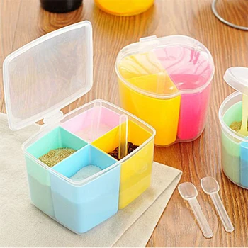 1PCS Three or four Grid Storage Seasoning Boxes Kitchen Condiment Box Spices Storage Box Detachable Container Canister U3
1PCS Three or four Grid Storage Seasoning Boxes Kitchen Condiment Box Spices Storage Box Detachable Container Canister U3