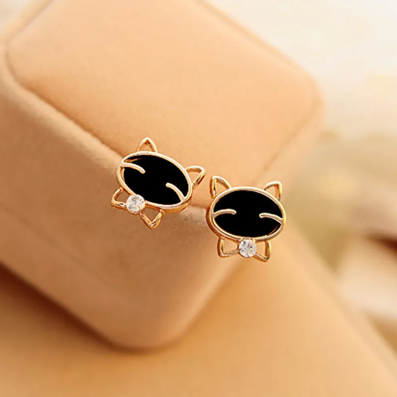 Elegant Cat Earrings Fashion Beautiful 1Pair Black Earrings Smile Cat High-Grade Fine Stud Boucle D'oreille Femme 2019 619#5
Elegant Cat Earrings Fashion Beautiful 1Pair Black Earrings Smile Cat High-Grade Fine Stud Boucle D'oreille Femme 2019 619#5