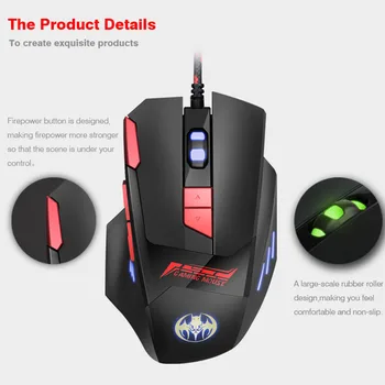 Professional Wired Gaming Mouse BLOODBAT GM18 Wired Gaming Mouse Ergonomic Design 6800DPI 7Gears Optical Mice Silent Mause#3
Professional Wired Gaming Mouse BLOODBAT GM18 Wired Gaming Mouse Ergonomic Design 6800DPI 7Gears Optical Mice Silent Mause#3