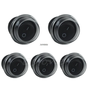 5 x Round Black 2 Pin SPST ON-OFF Rocker Boat Switch 12V Snap + Waterproof Coatfor
5 x Round Black 2 Pin SPST ON-OFF Rocker Boat Switch 12V Snap + Waterproof Coatfor