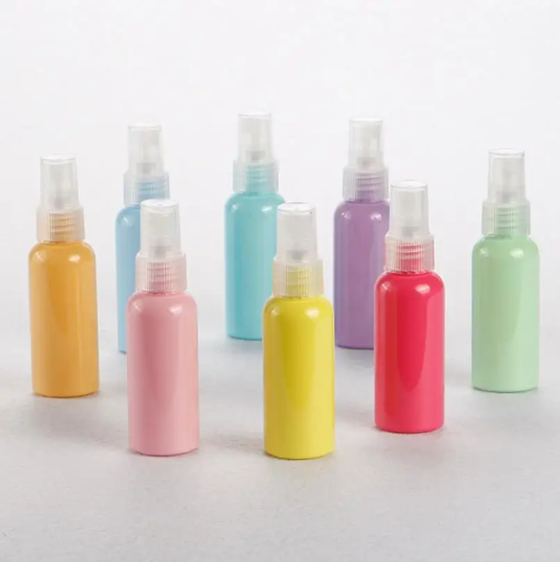 50ml Upscale Summer Candy Color Fine Mist Sprayer Parfum PET Refillable Bottle Macaron Perfume Bottles LX1287 | Красота и здоровье