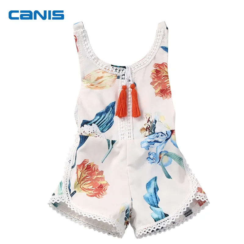 2017 New Summer Sweet Infant Baby Girls Clothes Summer Floral Sleeveless Romper Sunsuit Tassel Outfit 0-4Y
2017 New Summer Sweet Infant Baby Girls Clothes Summer Floral Sleeveless Romper Sunsuit Tassel Outfit 0-4Y