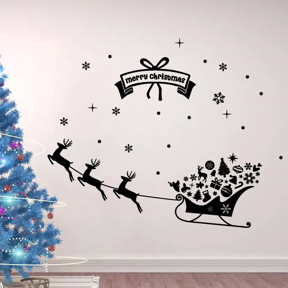 Happy New Year Merry Christmas Snowflake Wall Sticker Home Shop Windows Decals Decor living room bedroom interior walls or windo
Happy New Year Merry Christmas Snowflake Wall Sticker Home Shop Windows Decals Decor living room bedroom interior walls or windo