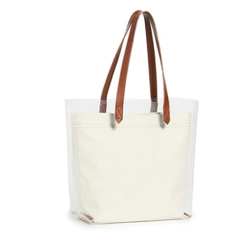 summer transparent PVC canvas tote bag zipper canvas tank detachable portable bag transparent shoulder women bag
summer transparent PVC canvas tote bag zipper canvas tank detachable portable bag transparent shoulder women bag