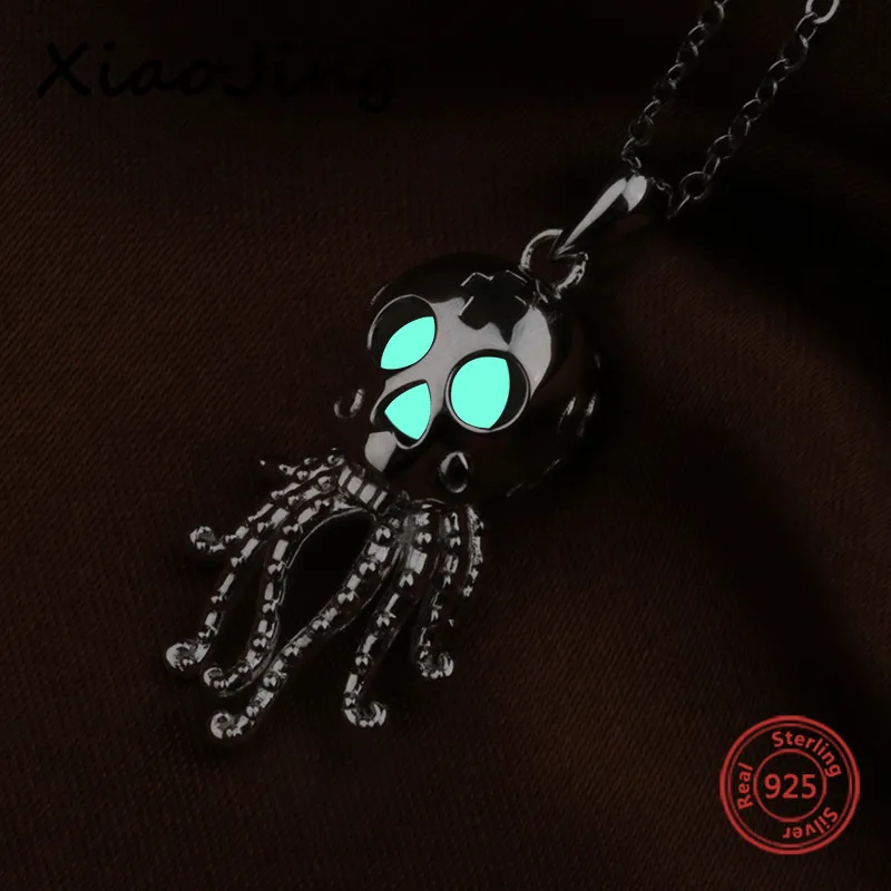 100% 925 sterling silver diy design Octopus glowing pendant chain necklace European fashion jewelry making for women gifts
100% 925 sterling silver diy design Octopus glowing pendant chain necklace European fashion jewelry making for women gifts