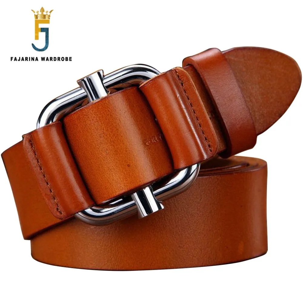 FAJARINA 2017 Unique Fashion Cowhide Genuine Straps Leather Slide Buckle Brown No Holes Styles Belts for Men 38mm Wide N17FJ151
FAJARINA 2017 Unique Fashion Cowhide Genuine Straps Leather Slide Buckle Brown No Holes Styles Belts for Men 38mm Wide N17FJ151