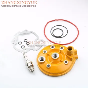 70CC Engine cylinder head & E6TC Spark plugs & gaskets for Yamaha 47mm AM6 RS50 XP6 XR6 XPS 50 yellow
70CC Engine cylinder head & E6TC Spark plugs & gaskets for Yamaha 47mm AM6 RS50 XP6 XR6 XPS 50 yellow