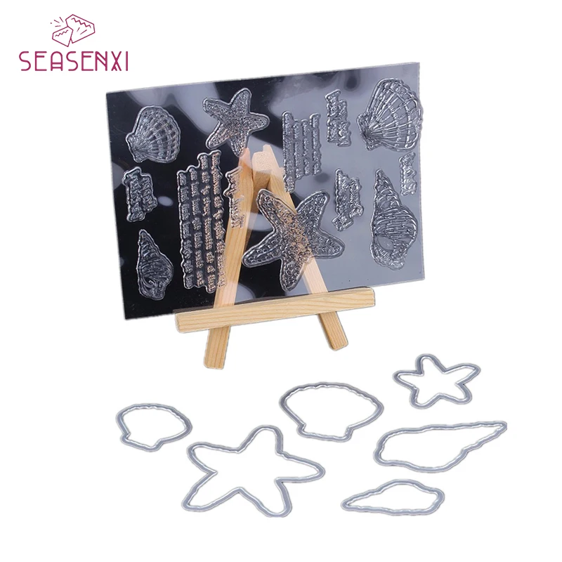SEASENXI Shell Star Transparent Clear Silicone Stamp and Cutting Dies for DIY Scrapbooking Card Making Kids Fun Decoration
SEASENXI Shell Star Transparent Clear Silicone Stamp and Cutting Dies for DIY Scrapbooking Card Making Kids Fun Decoration