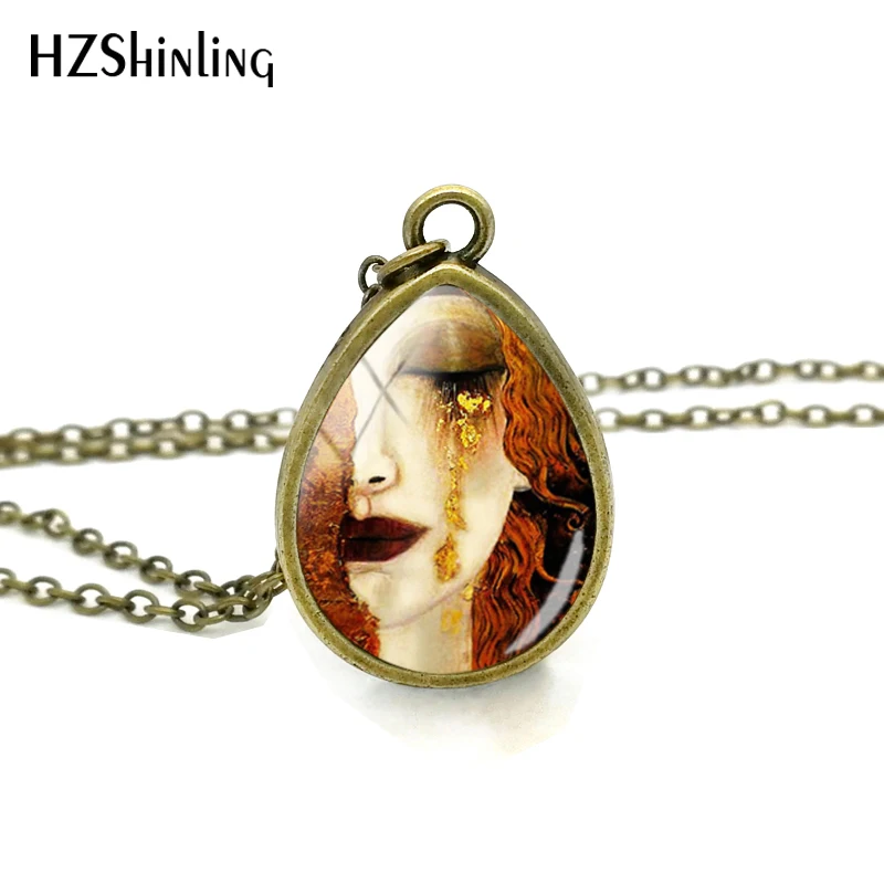 2018 Trendy Gustav Klimt Art Paintings Tear Drop Pendant Handmade Necklace Bronze Glass Dome Pendants Gifts
2018 Trendy Gustav Klimt Art Paintings Tear Drop Pendant Handmade Necklace Bronze Glass Dome Pendants Gifts